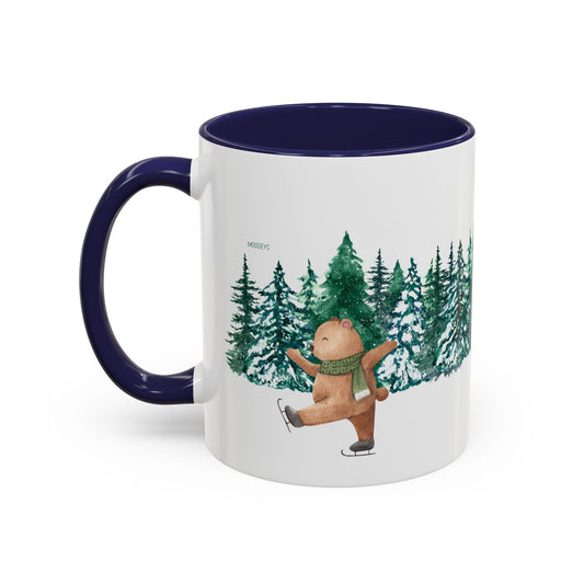 Pine Forest Accent Coffee Mug | Woodland Winter Gift (11/15 oz)