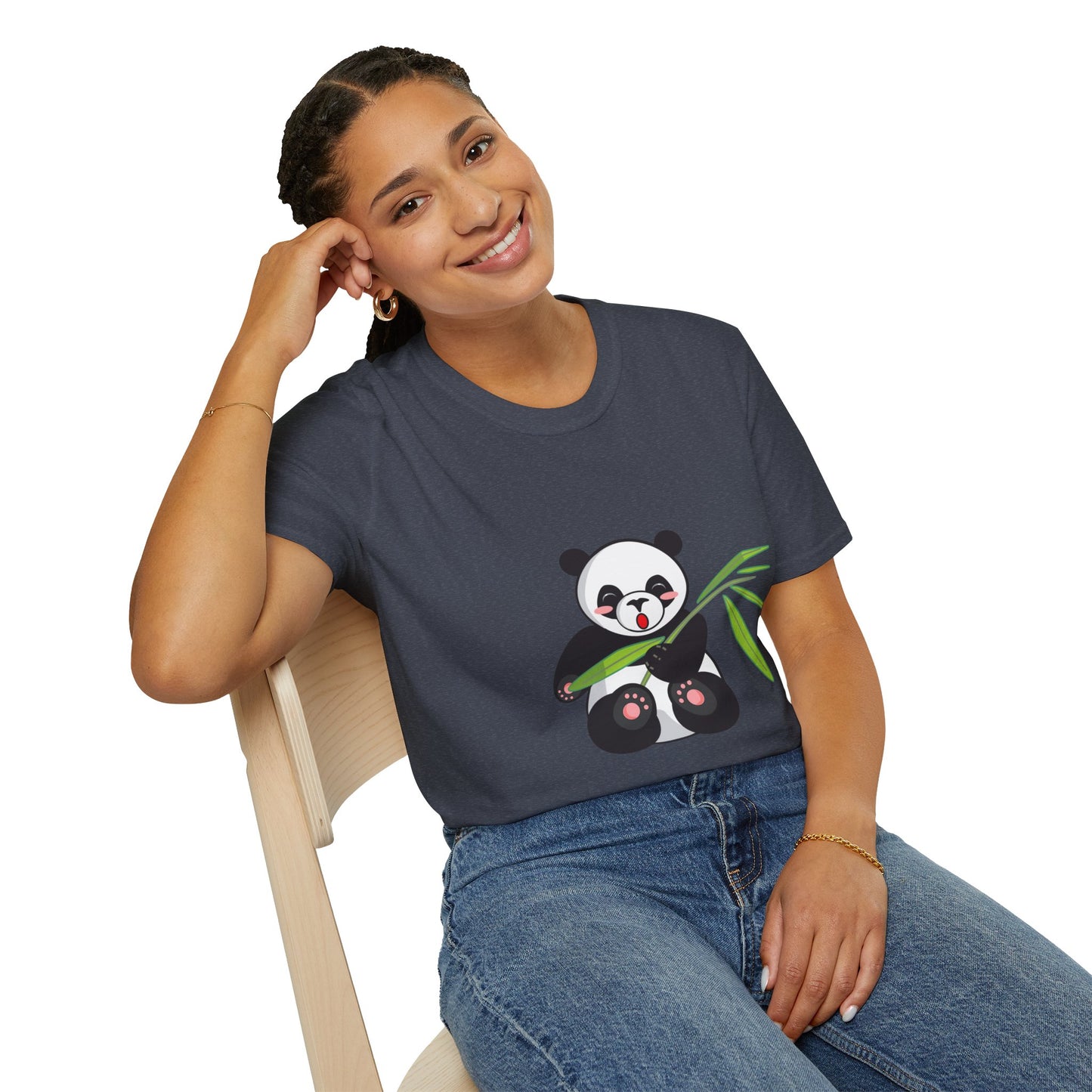 Panda Bliss Tee | Cute Bamboo Panda Cotton T-Shirt for Girls
