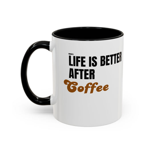 Coffee Mug | “Coffee Makes Me Better” Retro Running Cup Design (11/15 oz)