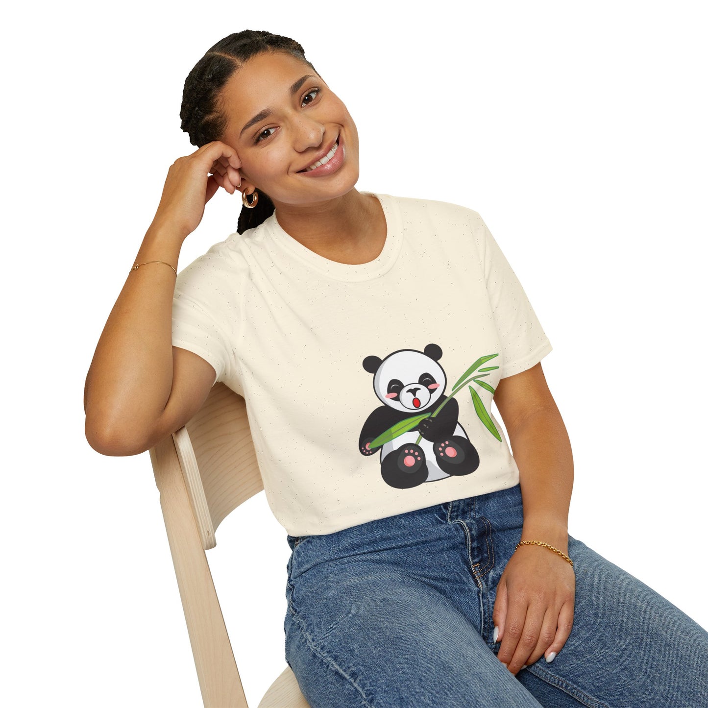 Panda Bliss Tee | Cute Bamboo Panda Cotton T-Shirt for Girls