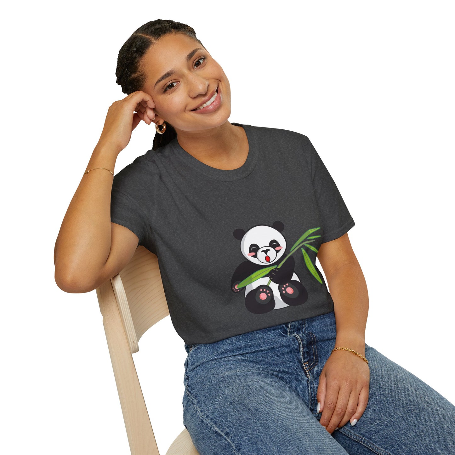 Panda Bliss Tee | Cute Bamboo Panda Cotton T-Shirt for Girls