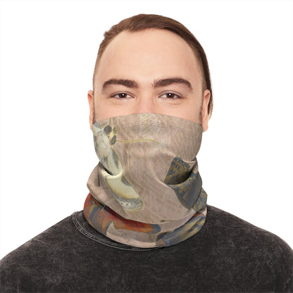 Butterfly Vintage Winter Neck Gaiter | Cozy Floral Scarf with Drawstring