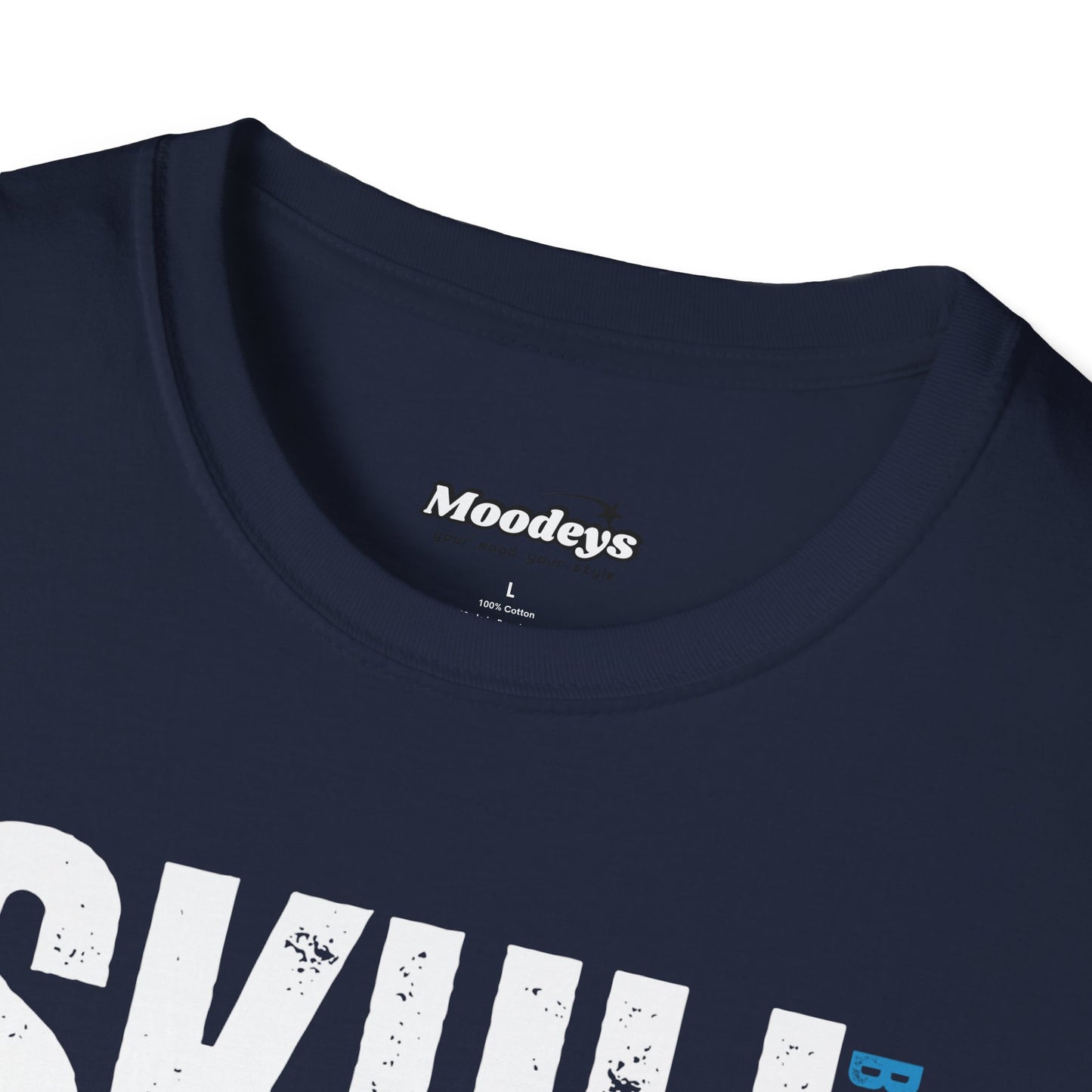 Blue Flame Skull Tee Streetwear | Graphic Cotton T-Shirt for Men & Women