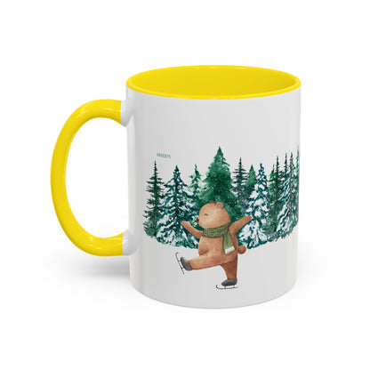 Pine Forest Accent Coffee Mug | Woodland Winter Gift (11/15 oz)