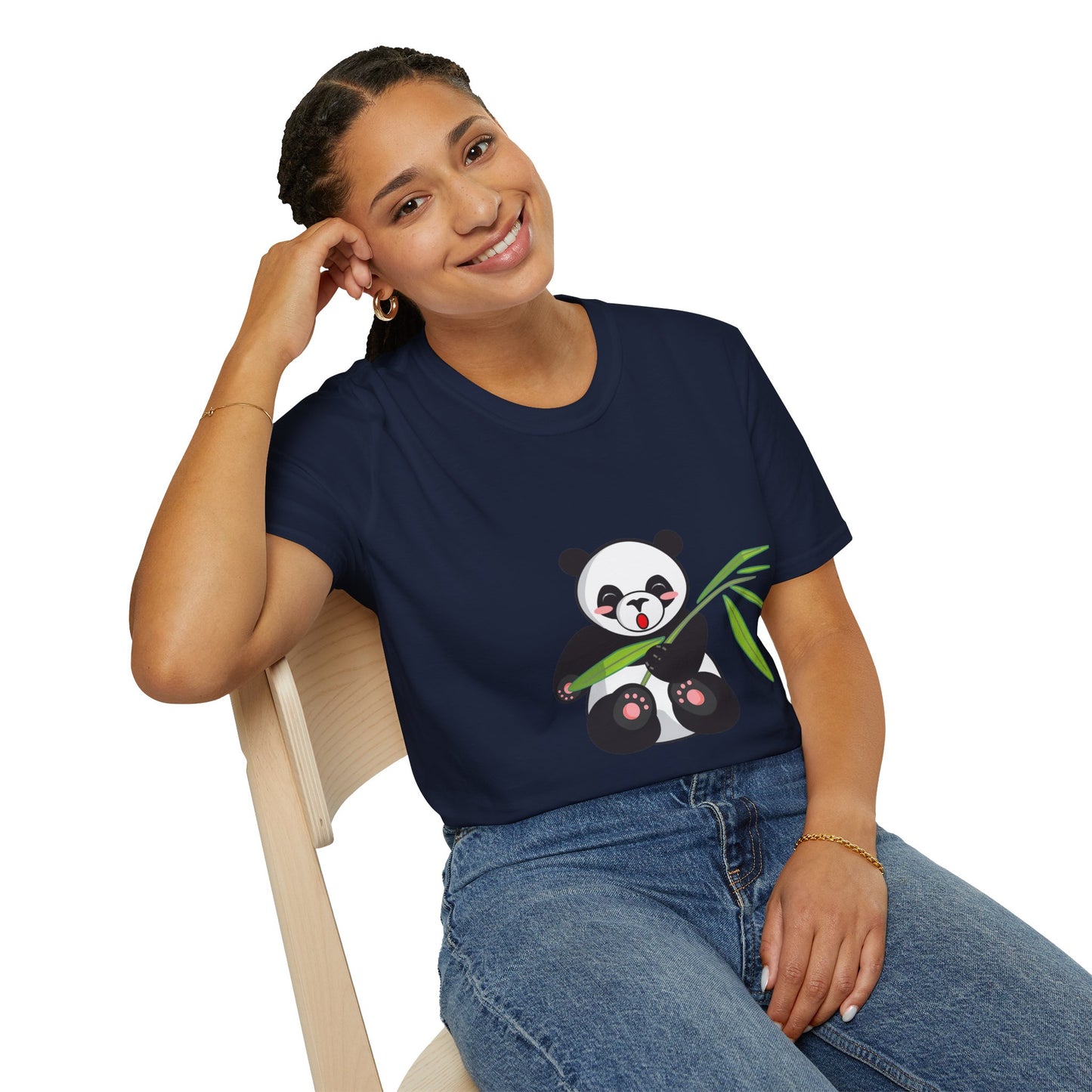 Panda Bliss Tee | Cute Bamboo Panda Cotton T-Shirt for Girls
