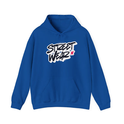 Street Wear Hoodie | Urban Graphic Pullover with “Street Wear” Script