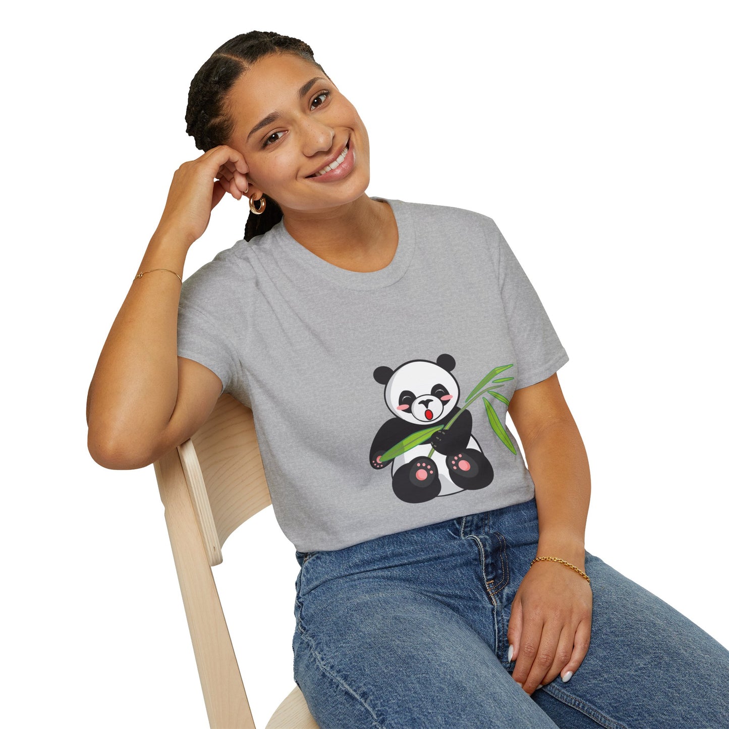 Panda Bliss Tee | Cute Bamboo Panda Cotton T-Shirt for Girls