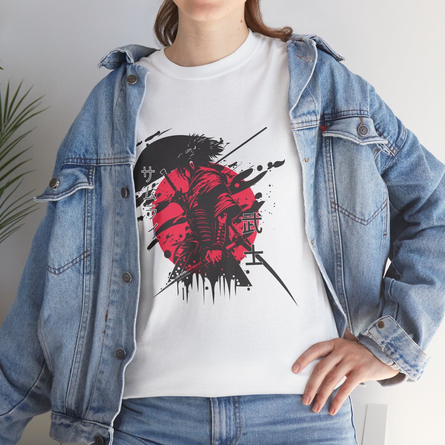 Unisex Samurai Katana Tee | Red Sun Japanese Streetwear Shirt
