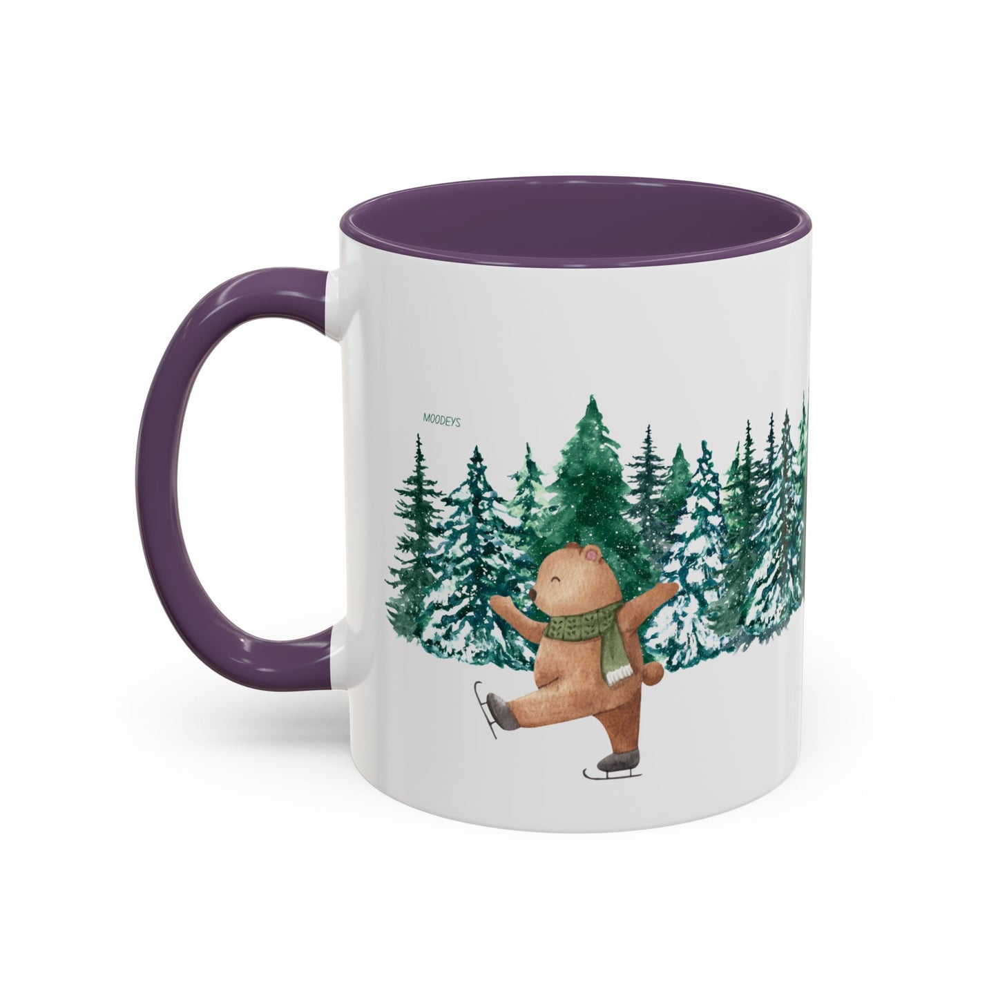 Pine Forest Accent Coffee Mug | Woodland Winter Gift (11/15 oz)