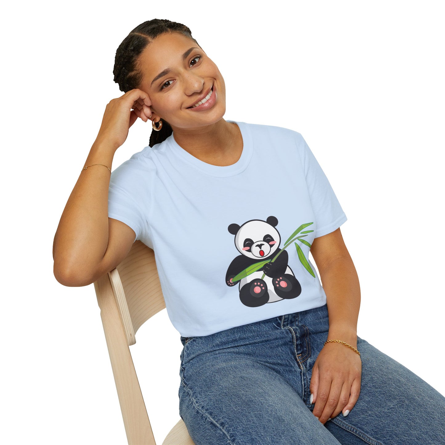 Panda Bliss Tee | Cute Bamboo Panda Cotton T-Shirt for Girls