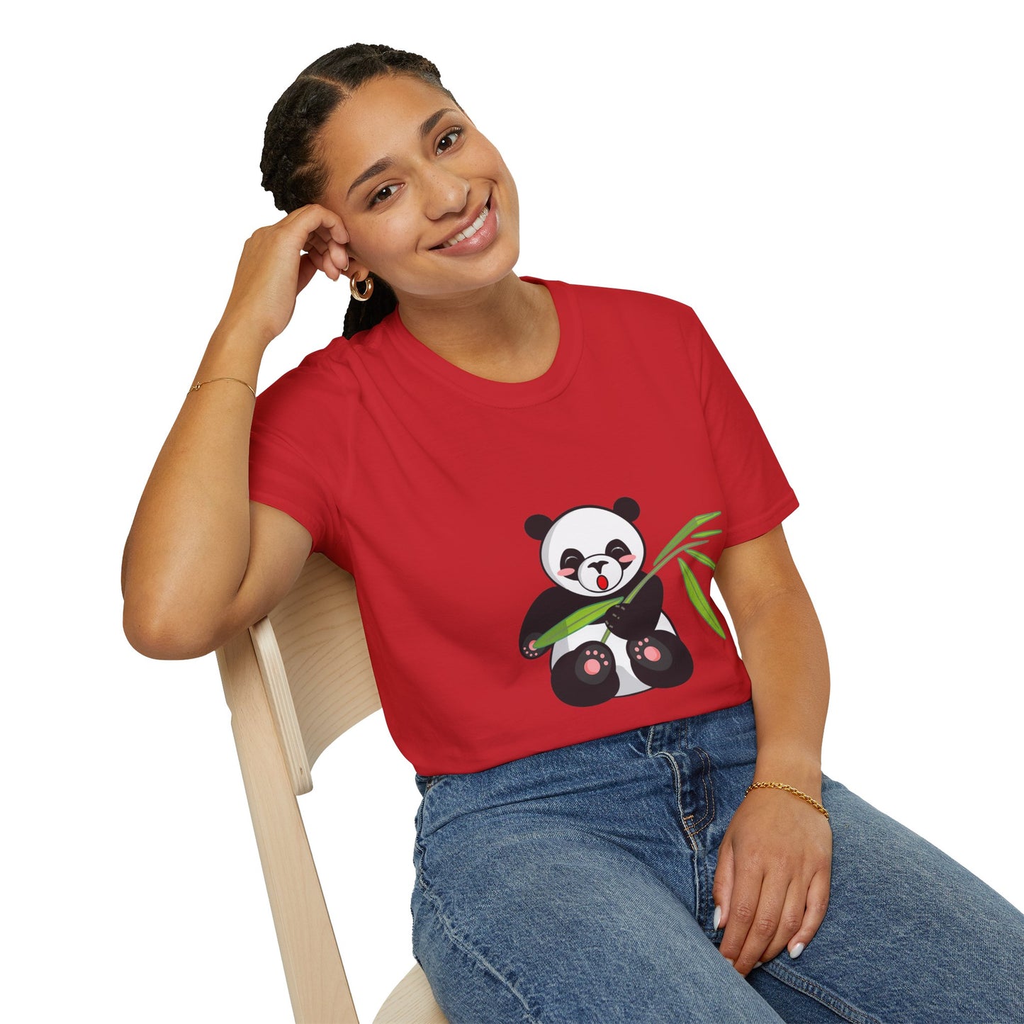 Panda Bliss Tee | Cute Bamboo Panda Cotton T-Shirt for Girls