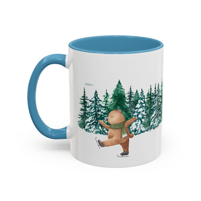 Pine Forest Accent Coffee Mug | Woodland Winter Gift (11/15 oz)