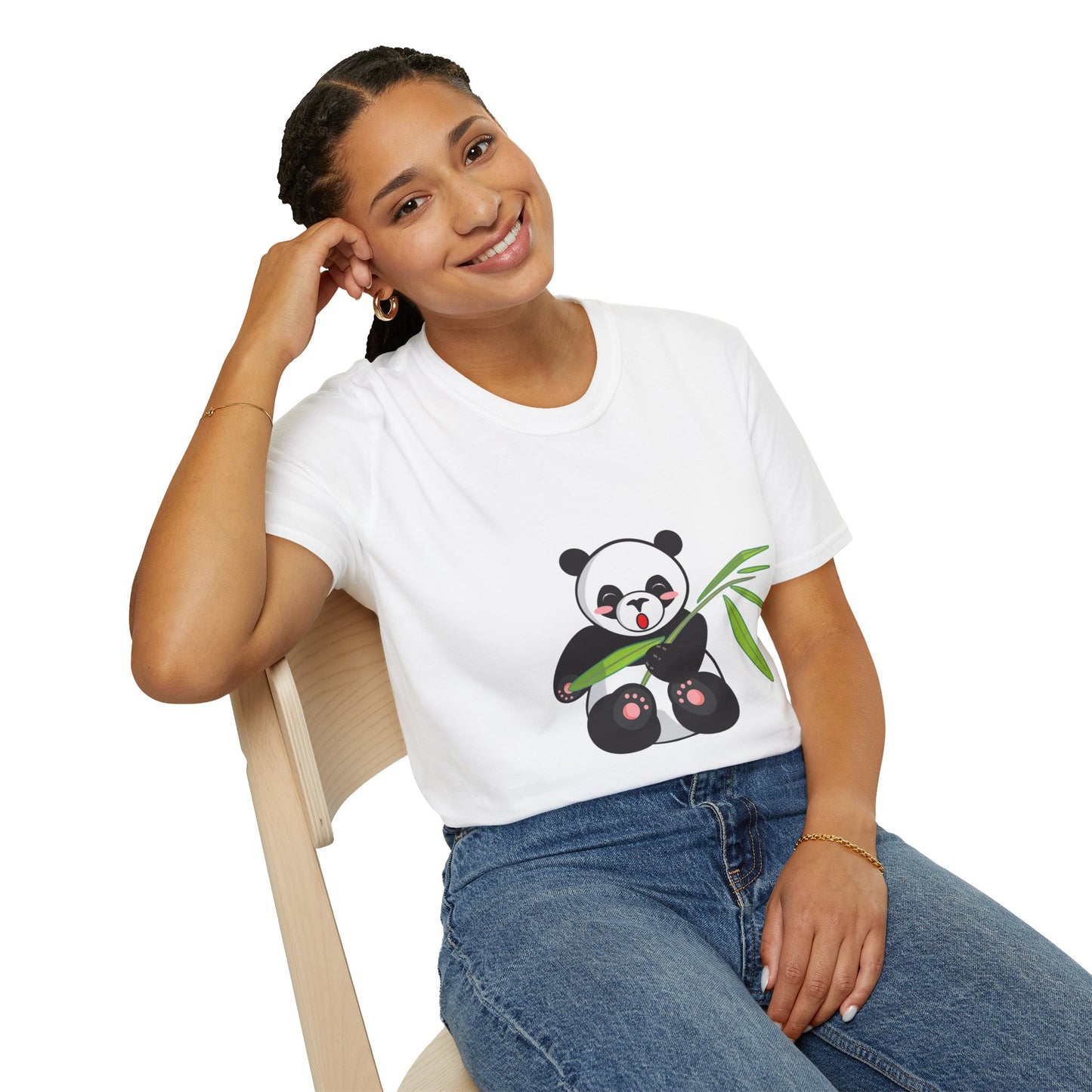 Panda Bliss Tee | Cute Bamboo Panda Cotton T-Shirt for Girls
