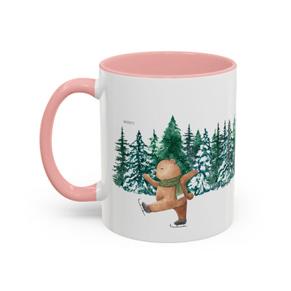 Pine Forest Accent Coffee Mug | Woodland Winter Gift (11/15 oz)