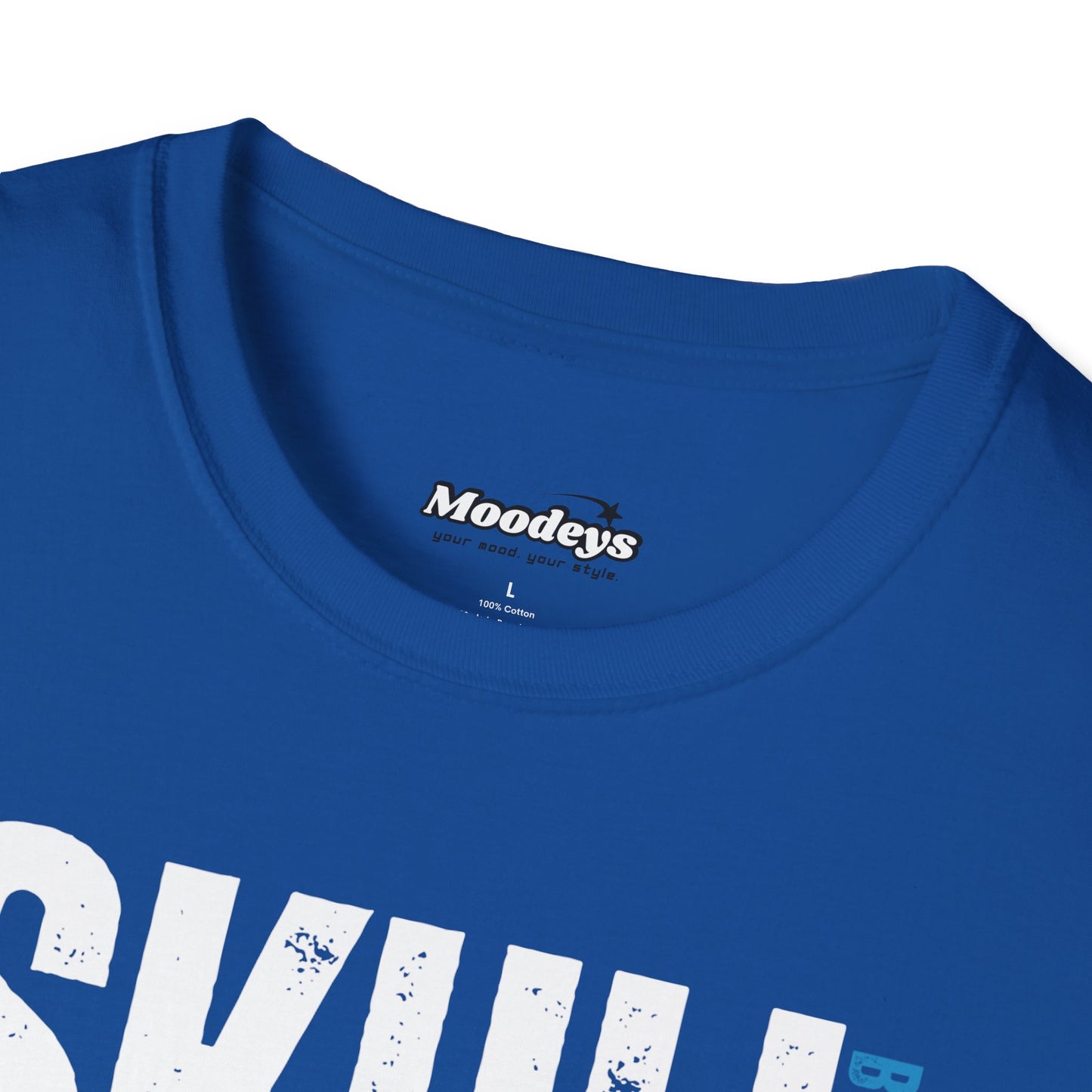 Blue Flame Skull Tee Streetwear | Graphic Cotton T-Shirt for Men & Women