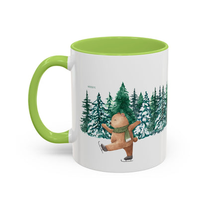 Pine Forest Accent Coffee Mug | Woodland Winter Gift (11/15 oz)