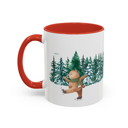 Pine Forest Accent Coffee Mug | Woodland Winter Gift (11/15 oz)