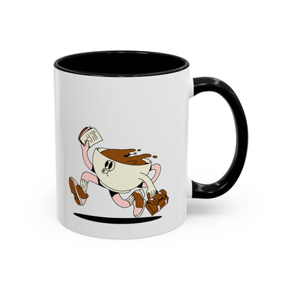 Coffee Mug | “Coffee Makes Me Better” Retro Running Cup Design (11/15 oz)