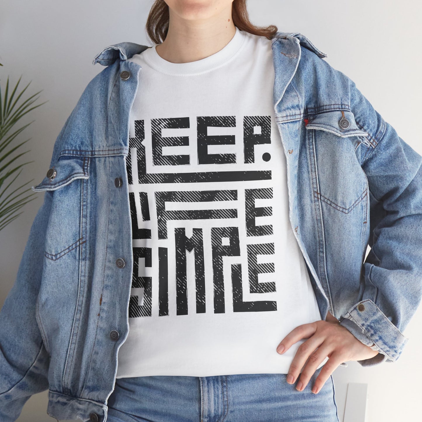 Unisex Keep Life Simple | Minimalist Inspirational Tee