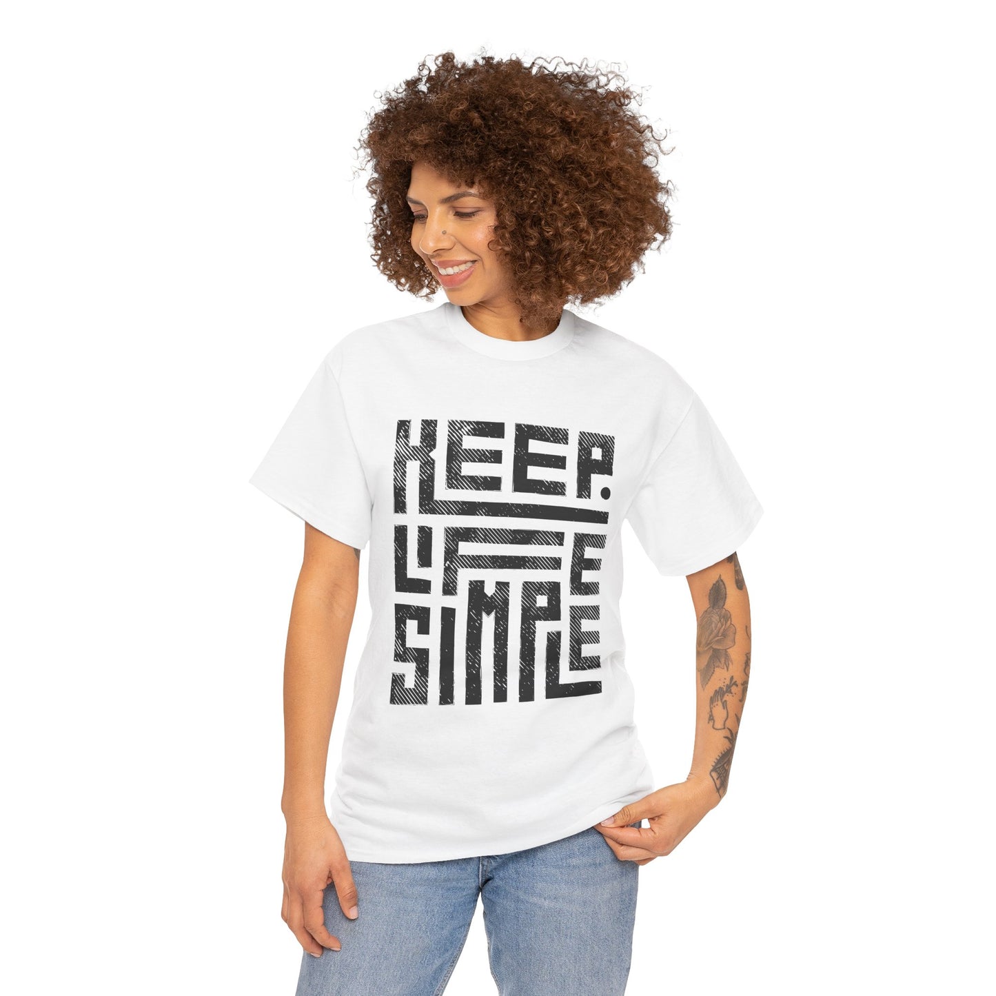 Unisex Keep Life Simple | Minimalist Inspirational Tee