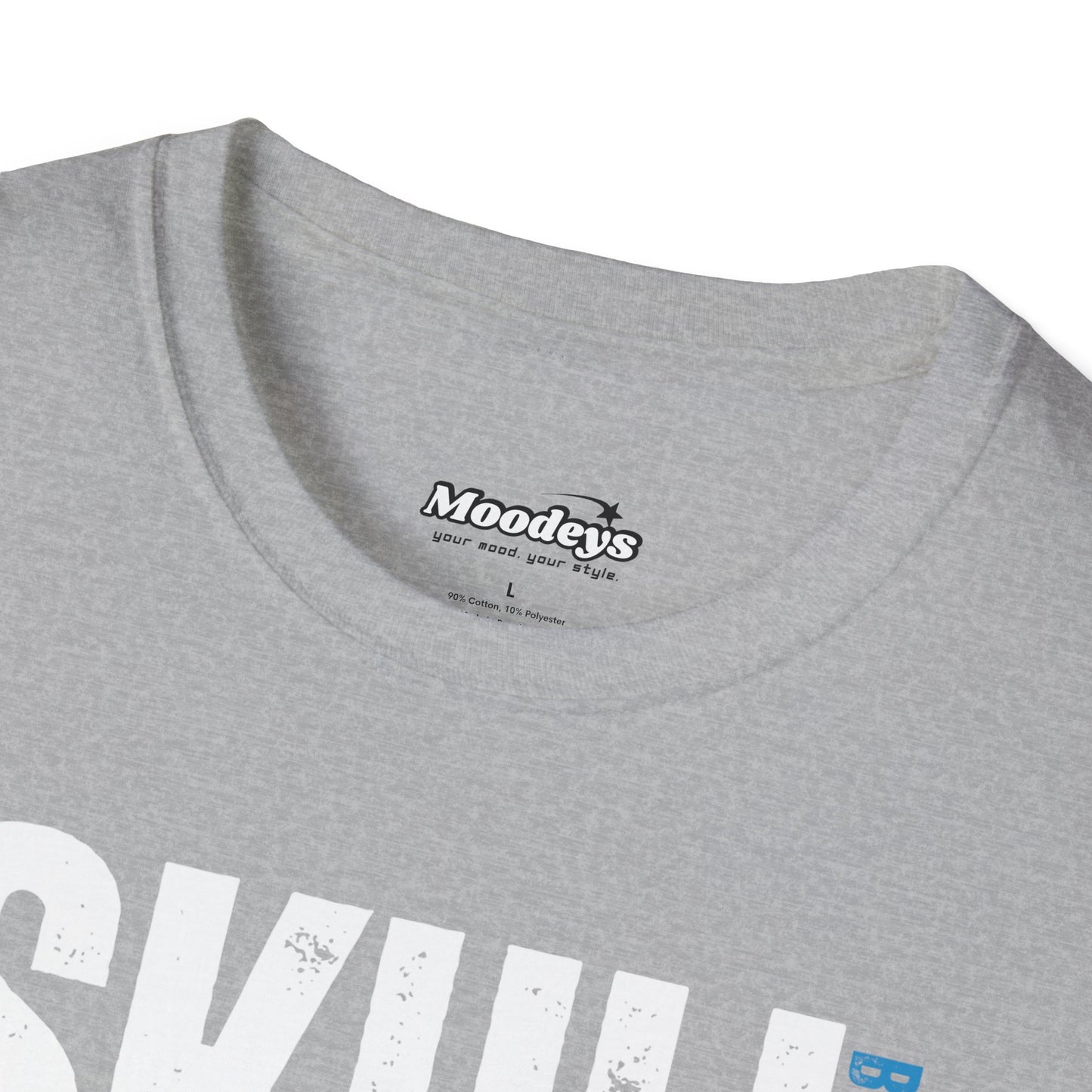 Blue Flame Skull Tee Streetwear | Graphic Cotton T-Shirt for Men & Women